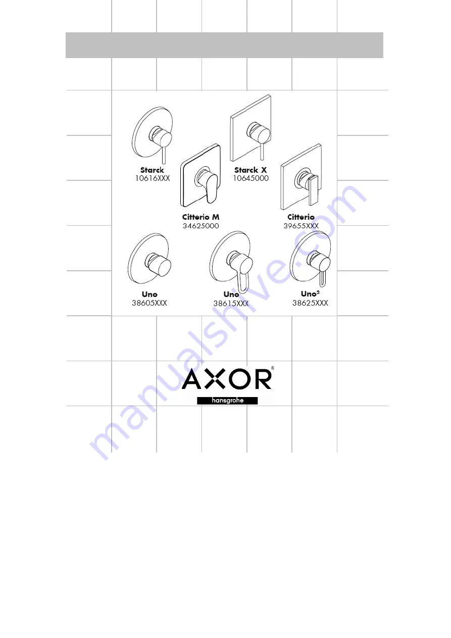 Hans Grohe Axor Starck 10616 Series Скачать руководство пользователя страница 217