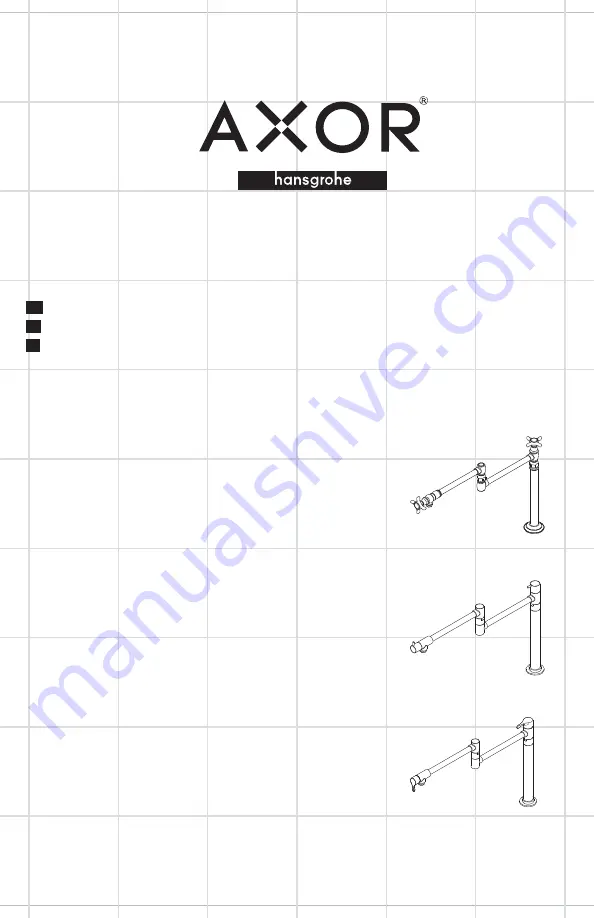 Hans Grohe AXOR Starck 10860 1 Series Installation/User Instructions/Warranty Download Page 1