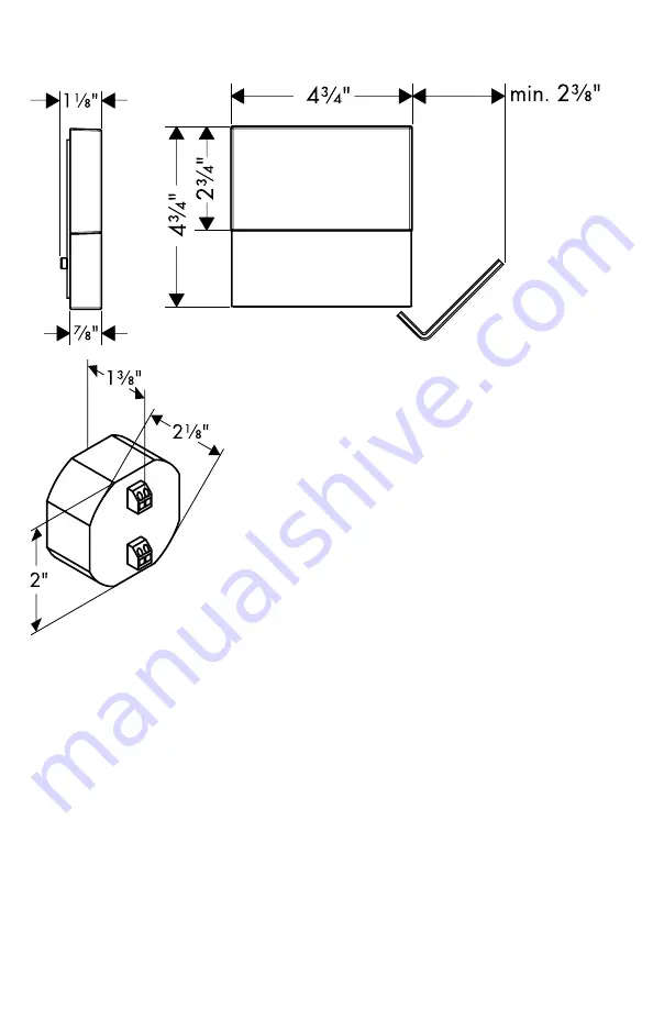 Hans Grohe AXOR Starck 40871 1 Series Installation Instructions / Warranty Download Page 2