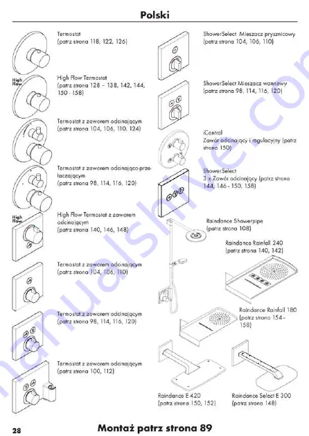 Hans Grohe AXOR Starck Fixfit Deluxe 27451 Series Assembly Instructions Manual Download Page 73