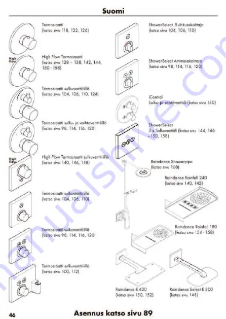 Hans Grohe AXOR Starck Fixfit Deluxe 27451 Series Скачать руководство пользователя страница 91