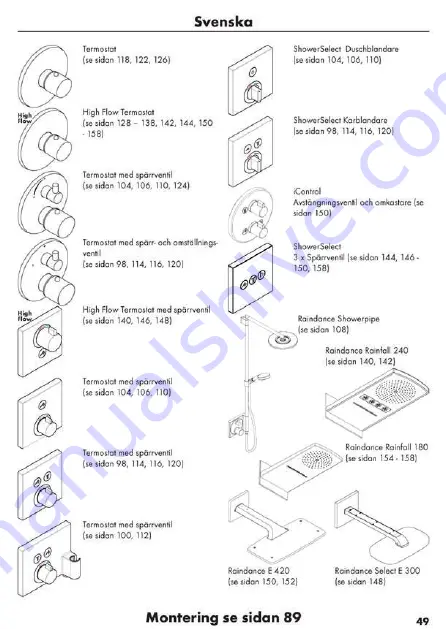 Hans Grohe AXOR Starck Fixfit Deluxe 27451 Series Скачать руководство пользователя страница 94