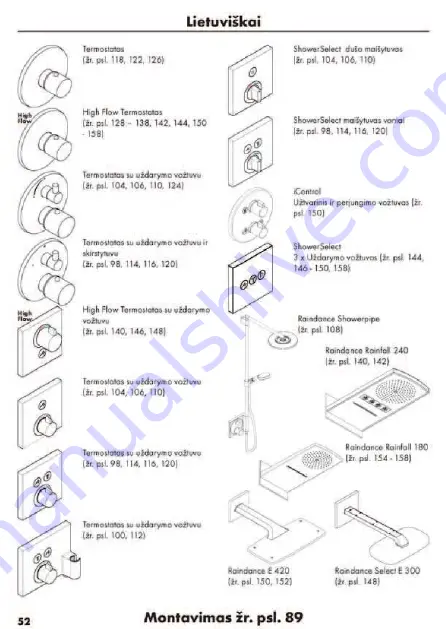 Hans Grohe AXOR Starck Fixfit Deluxe 27451 Series Assembly Instructions Manual Download Page 97