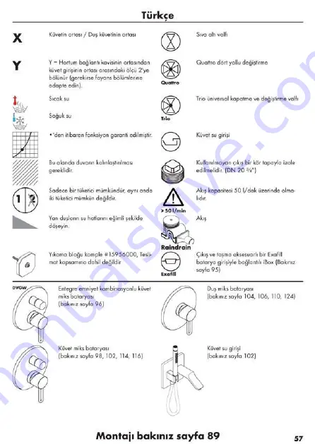 Hans Grohe AXOR Starck Fixfit Deluxe 27451 Series Assembly Instructions Manual Download Page 102