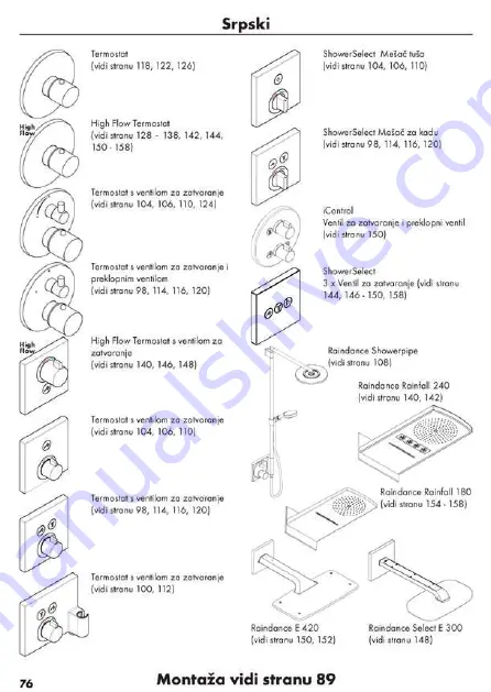 Hans Grohe AXOR Starck Fixfit Deluxe 27451 Series Скачать руководство пользователя страница 121