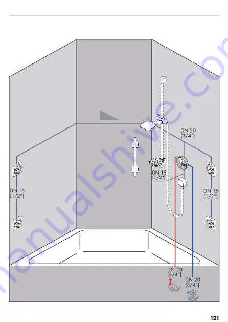 Hans Grohe AXOR Starck Fixfit Deluxe 27451 Series Assembly Instructions Manual Download Page 166