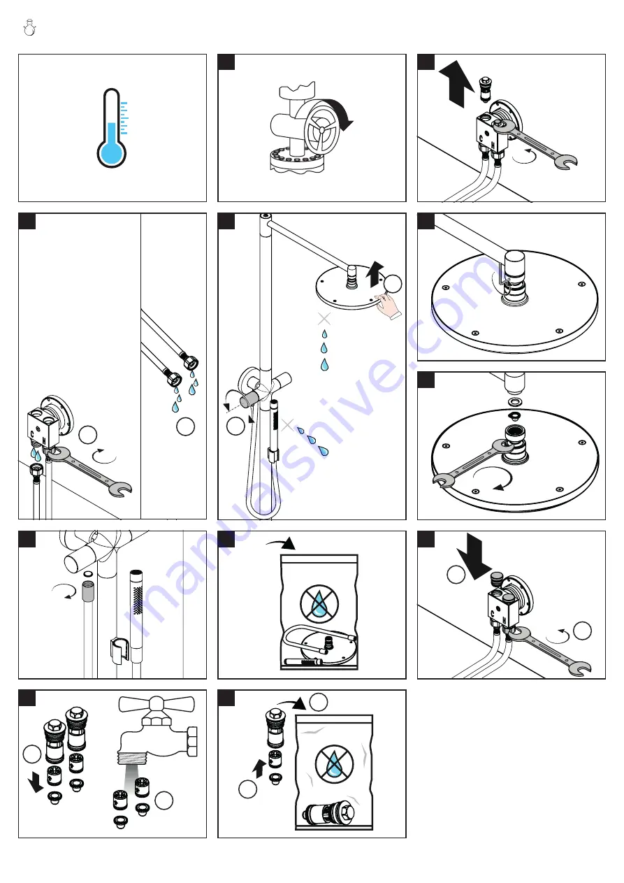 Hans Grohe AXOR Starck Nature 240 1 jet 12670 Series Instructions For Use/Assembly Instructions Download Page 38