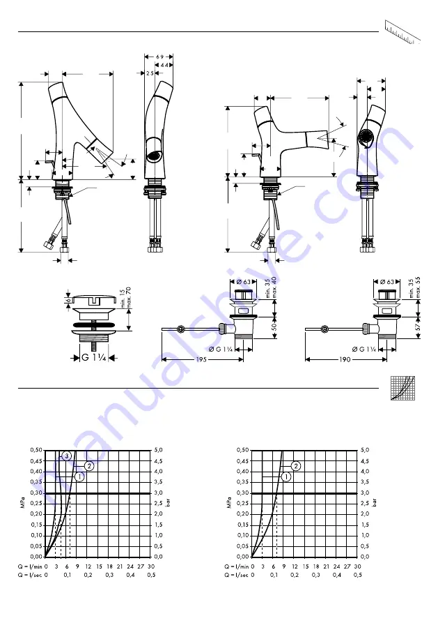 Hans Grohe Axor Starck Organic 12010000 Instructions For Use/Assembly Instructions Download Page 65