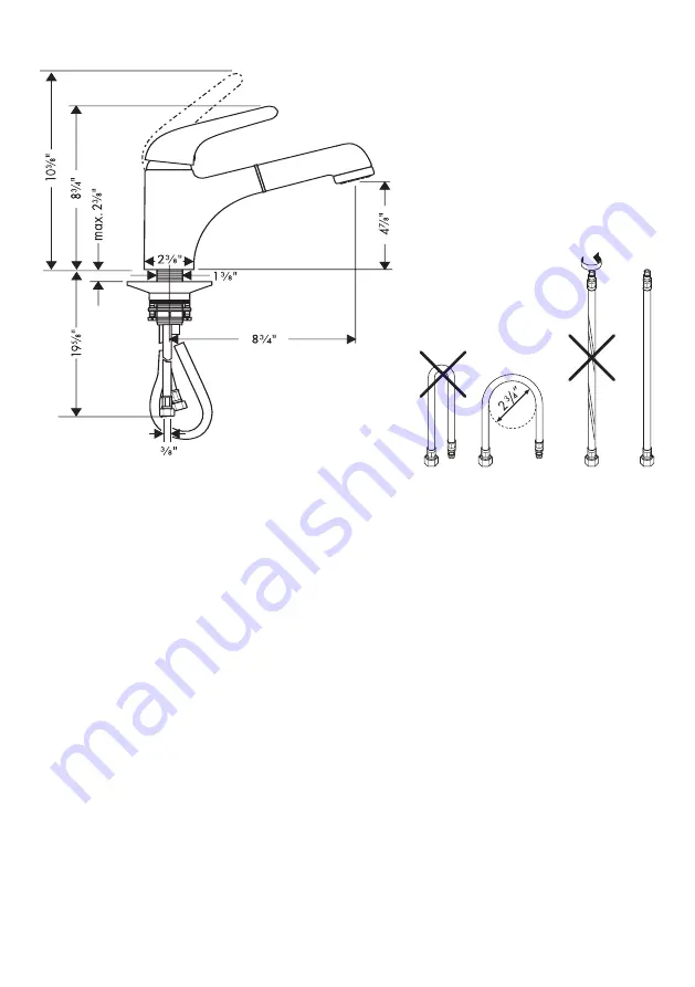 Hans Grohe Axor Steel 35807801 Installation Instructions / Warranty Download Page 2