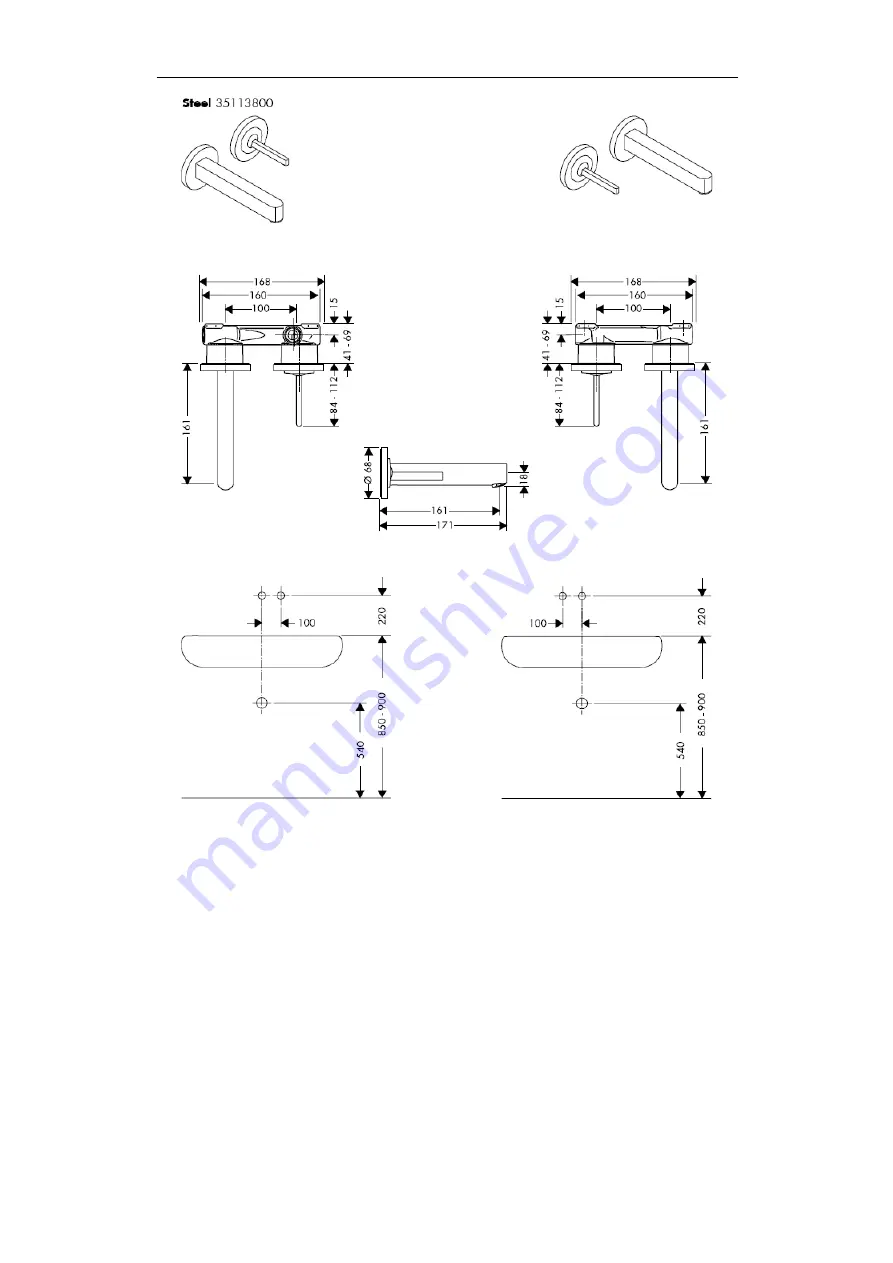 Hans Grohe Axor Uno 38111180 Assembly Instructions Manual Download Page 24