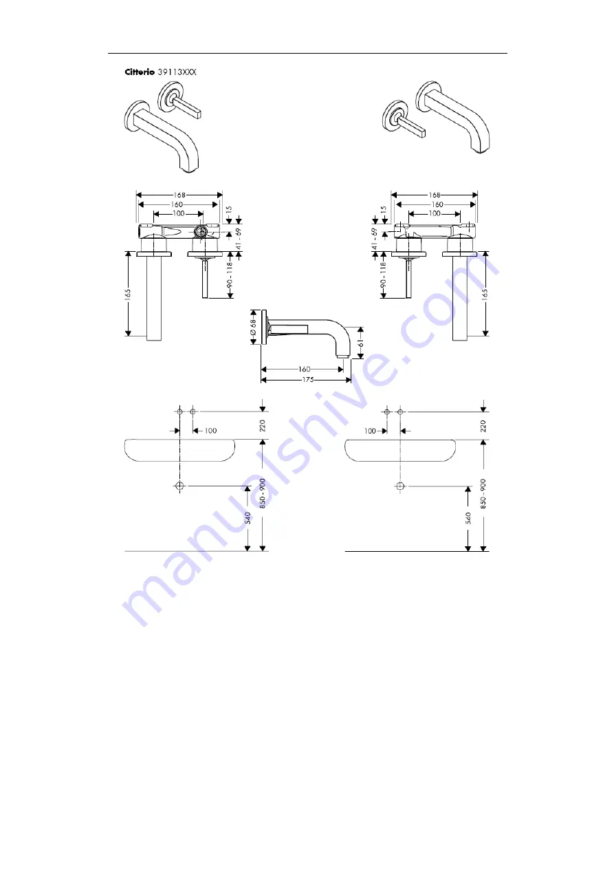 Hans Grohe Axor Uno 38111180 Скачать руководство пользователя страница 26