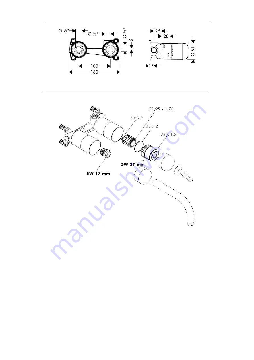 Hans Grohe Axor Uno 38111180 Assembly Instructions Manual Download Page 98