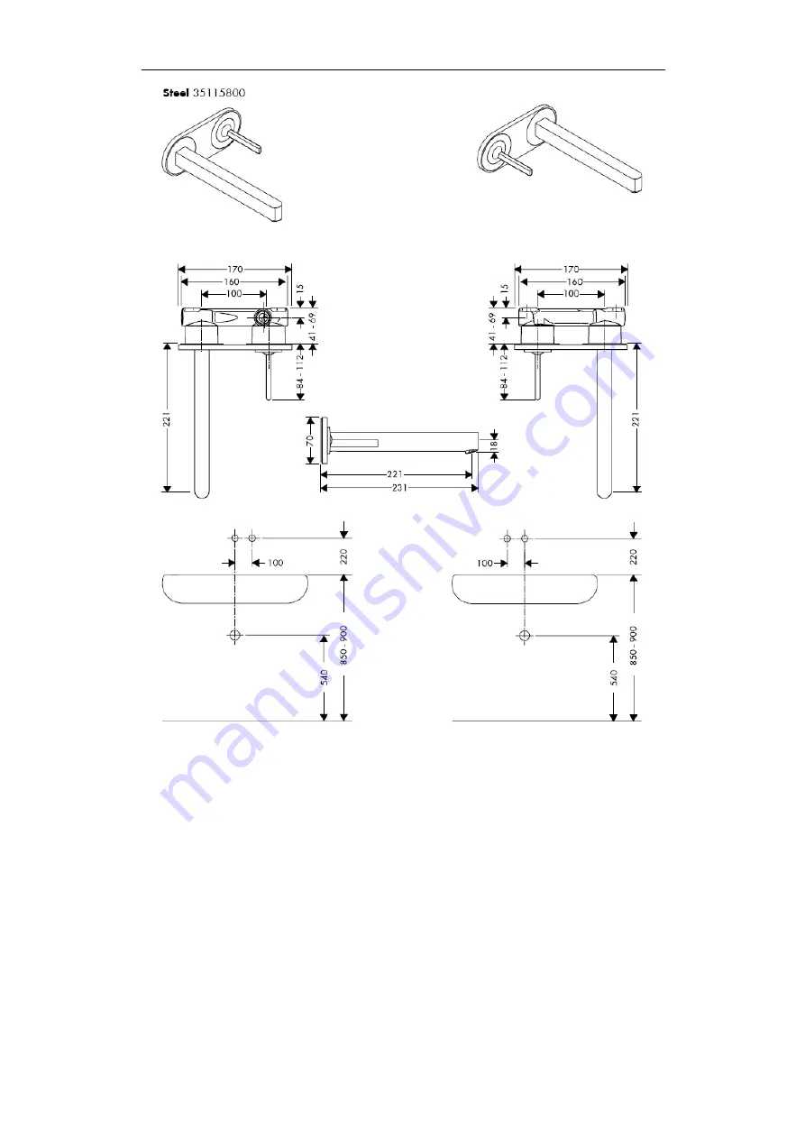 Hans Grohe Axor Uno 38111180 Assembly Instructions Manual Download Page 107