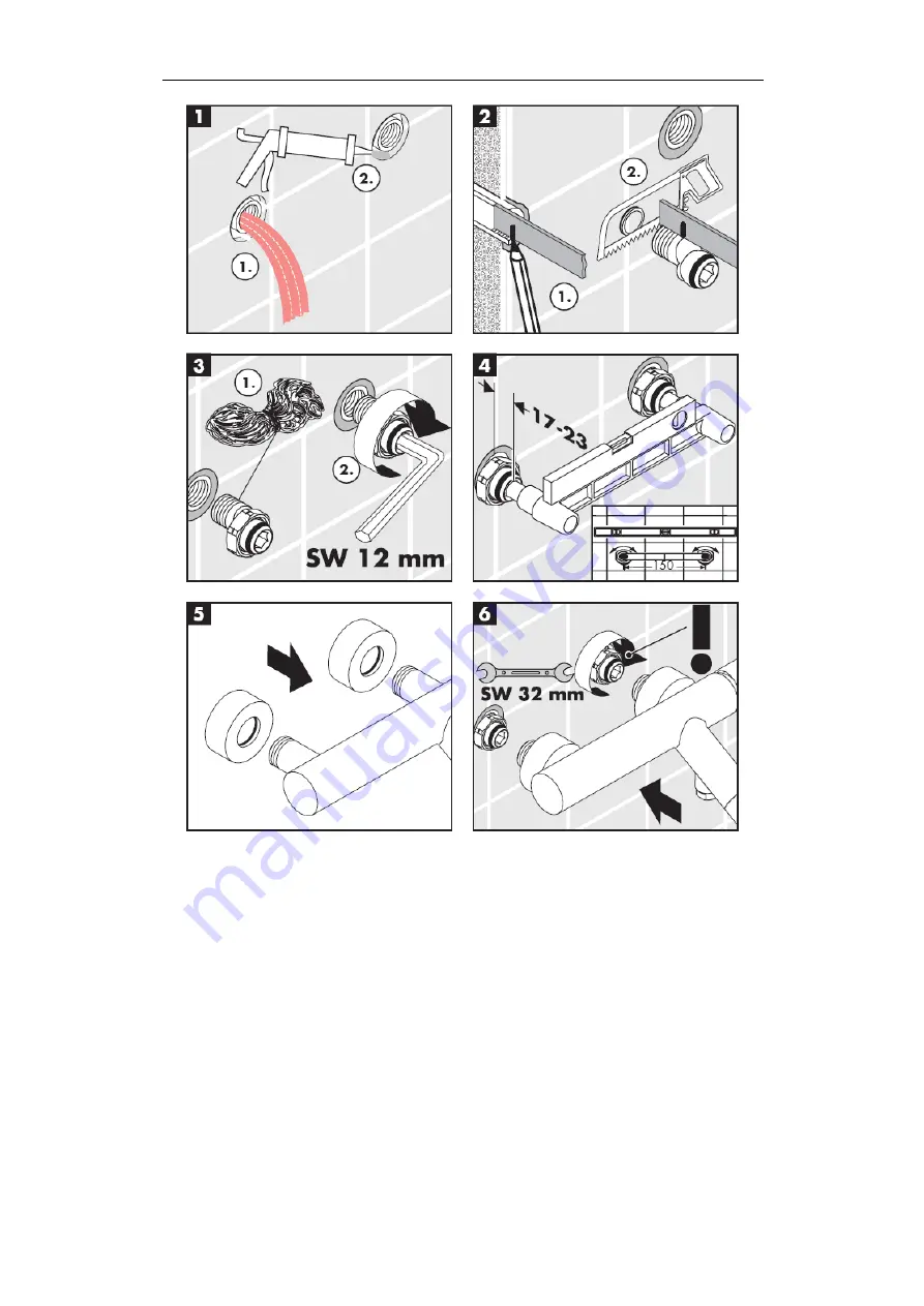 Hans Grohe AXOR Uno 38420 Series Assembly Instructions Manual Download Page 20