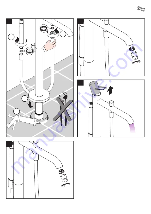 Hans Grohe Axor Uno 38440009 Instructions For Use/Assembly Instructions Download Page 5