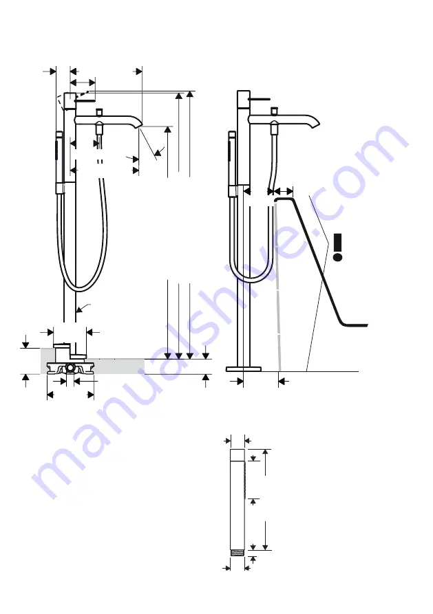 Hans Grohe AXOR Uno 38442 1 Series Скачать руководство пользователя страница 5