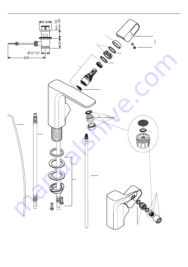 Hans Grohe AXOR Urquiola 11020000 Manual Download Page 6