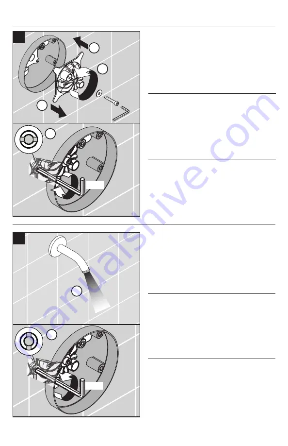 Hans Grohe Clubmaster Pressure Balance Shower Set With Rough 04907 0... Installation/User Instructions/Warranty Download Page 15