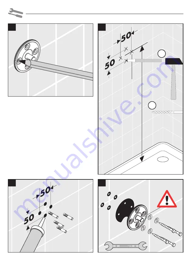 Hans Grohe Croma 160 Showerpipe 27244000 Instructions For Use/Assembly Instructions Download Page 4