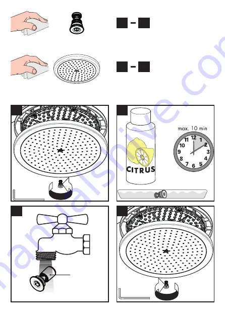 Hans Grohe Croma 220 Air 1jet 26464000 Assembly Instructions Download Page 3