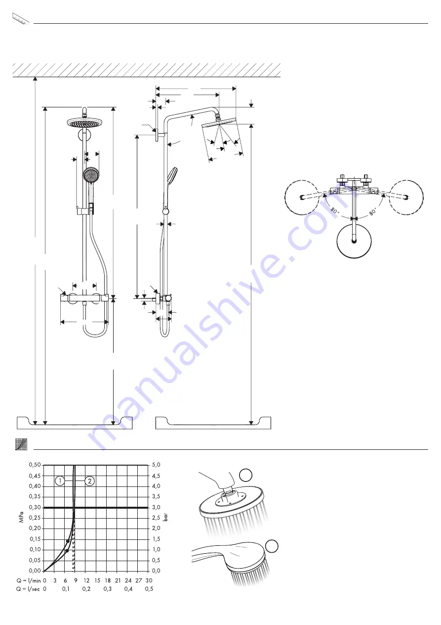 Hans Grohe Croma 220 EcoSmart 26559000 Instructions For Use/Assembly Instructions Download Page 36