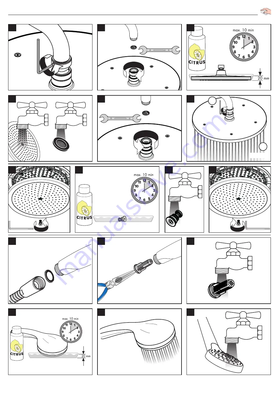 Hans Grohe Croma 220 Showerpipe 1jet 27368000 Скачать руководство пользователя страница 37