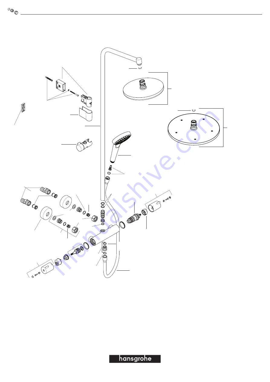 Hans Grohe Croma 220 Showerpipe 1jet 27368000 Instructions For Use/Assembly Instructions Download Page 40