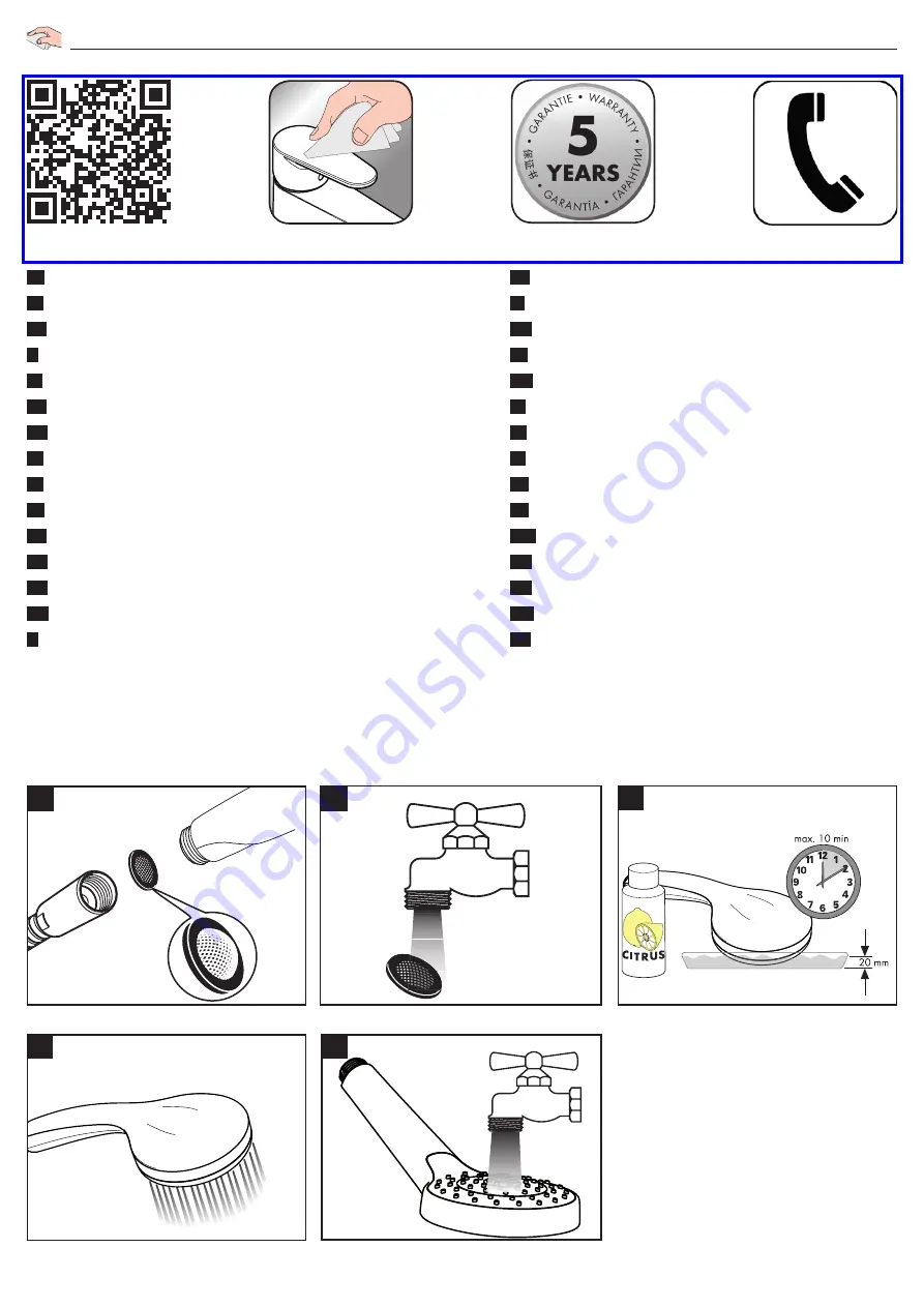 Hans Grohe Croma E 280 Instructions For Use Manual Download Page 36