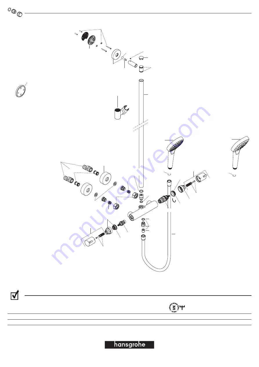 Hans Grohe Croma Select E Multi SemiPipe EcoSmart... Скачать руководство пользователя страница 40