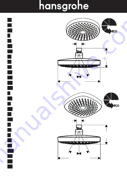 Hans Grohe Croma Select S 180 2jet 26523400 Assembly Instructions Manual Download Page 1