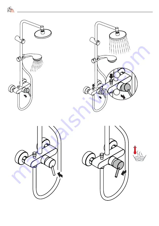 Hans Grohe Croma Showerpipe 160 1jet 27245000 Скачать руководство пользователя страница 12