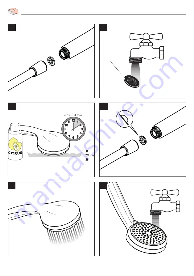 Hans Grohe Croma Showerpipe 160 1jet 27245000 Скачать руководство пользователя страница 16