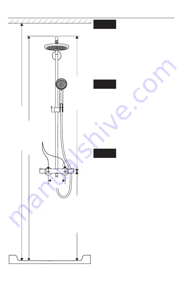 Hans Grohe Croma Showerpipe 220 27185 1 Series Installation/User Instructions/Warranty Download Page 6