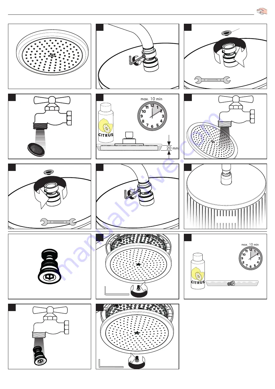 Hans Grohe Croma Showerpipe 220 27185000 Instructions For Use/Assembly Instructions Download Page 37