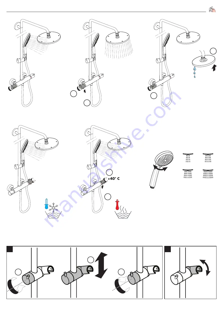 Hans Grohe Croma Showerpipe 220 27185000 Instructions For Use/Assembly Instructions Download Page 39