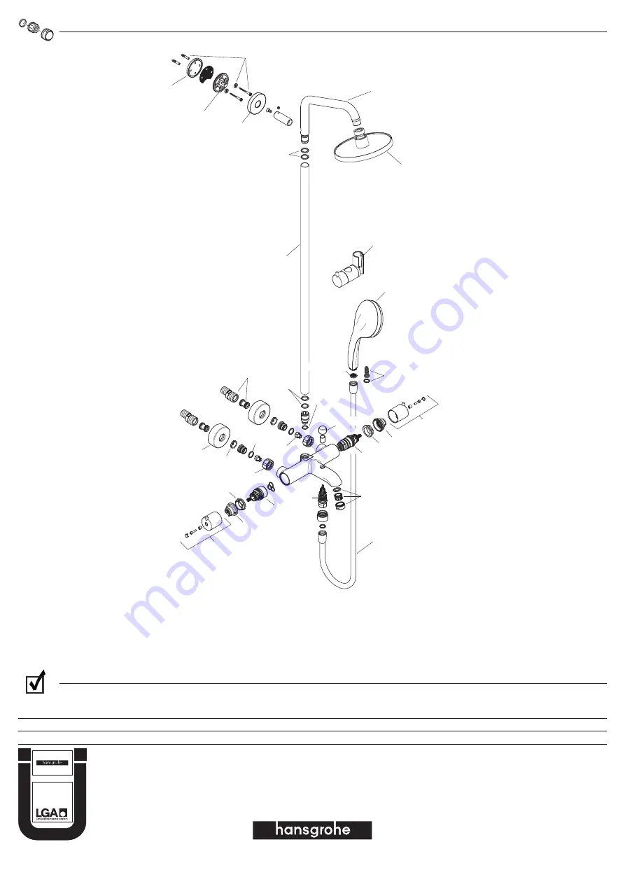 Hans Grohe Croma Showerpipe 27143000 Instructions For Use/Assembly Instructions Download Page 40