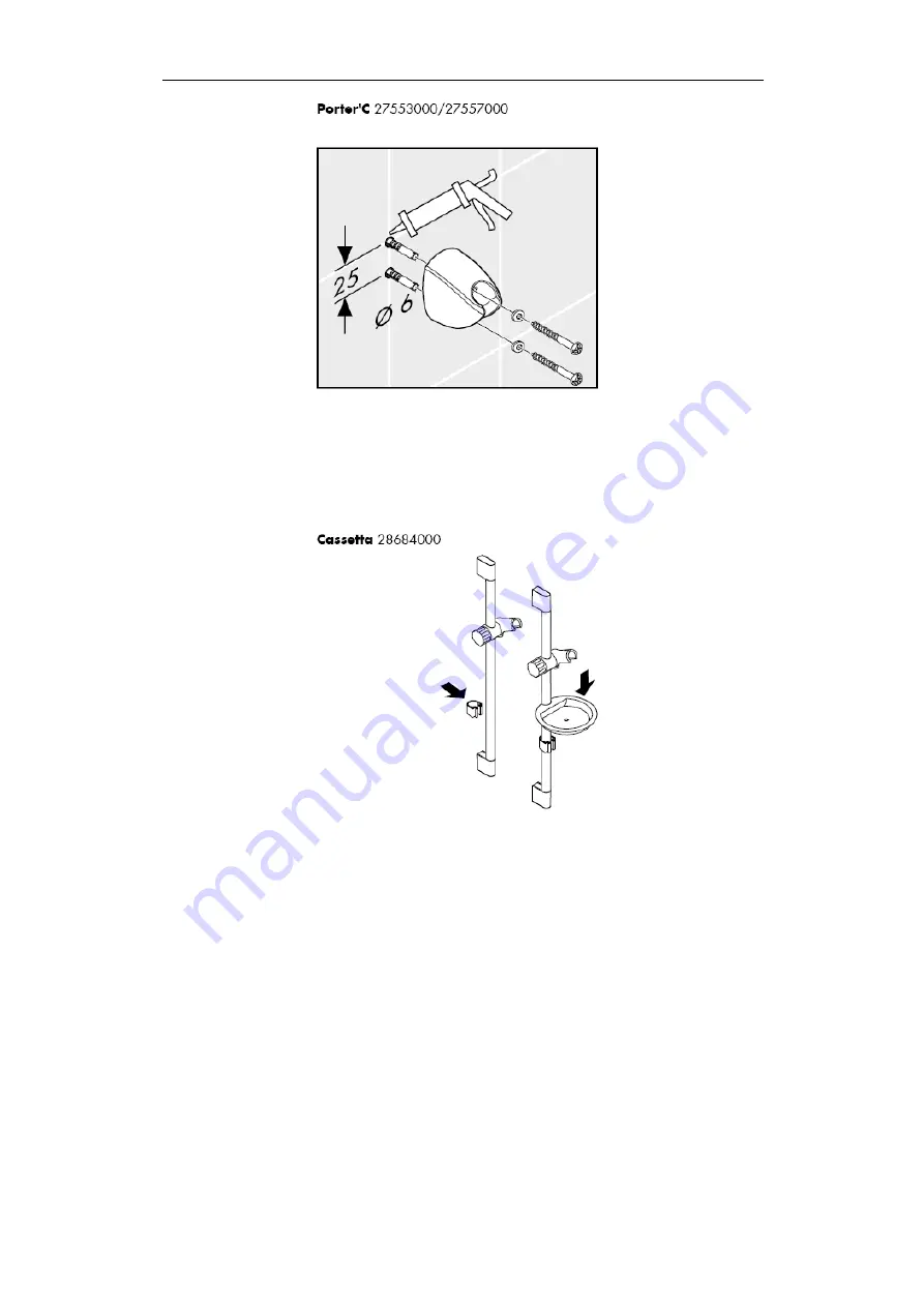 Hans Grohe Crometa 3jet/Porter'C 27553000 Скачать руководство пользователя страница 57