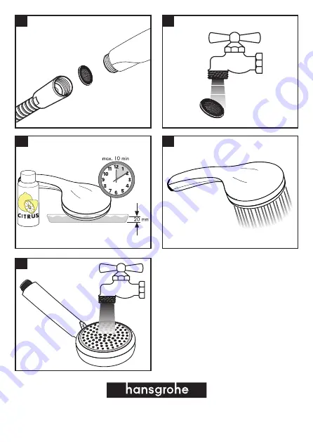 Hans Grohe Crometta 100 1jet 26828400 Assembly Instructions Download Page 4