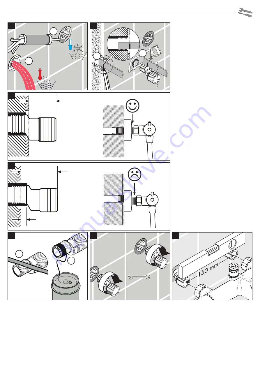 Hans Grohe Crometta E240 Showerpipe 26185000 Instructions For Use/Assembly Instructions Download Page 3