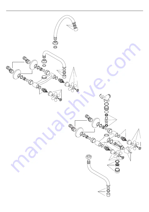 Hans Grohe Duo Classic 12401000 Assembly Instructions Manual Download Page 4