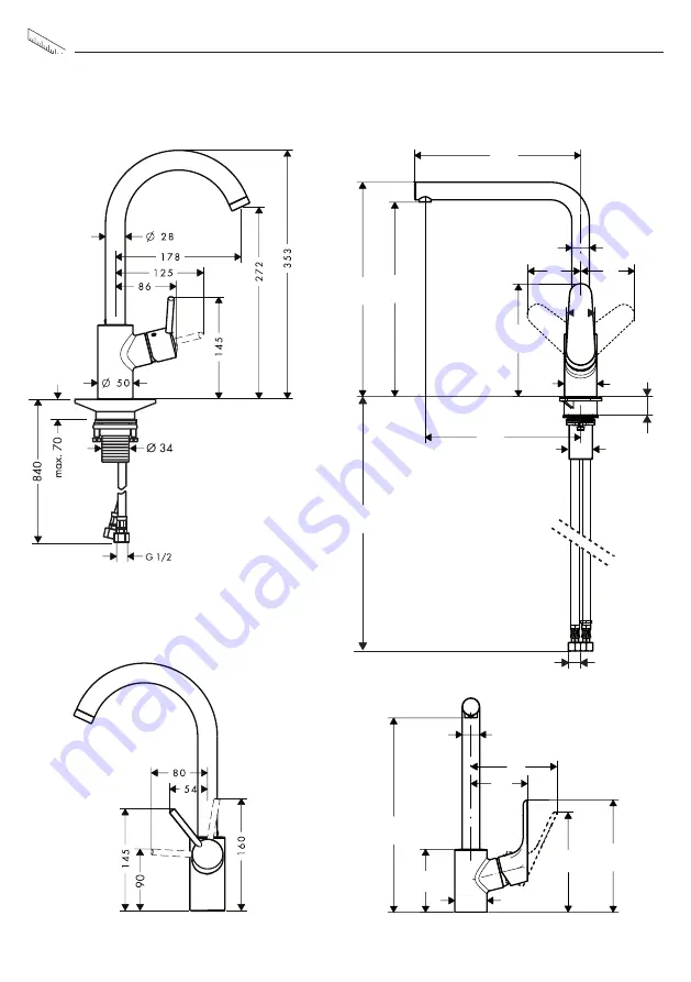 Hans Grohe Ecos L 1jet 14816003 Instructions For Use And Assembly Instructions Download Page 10