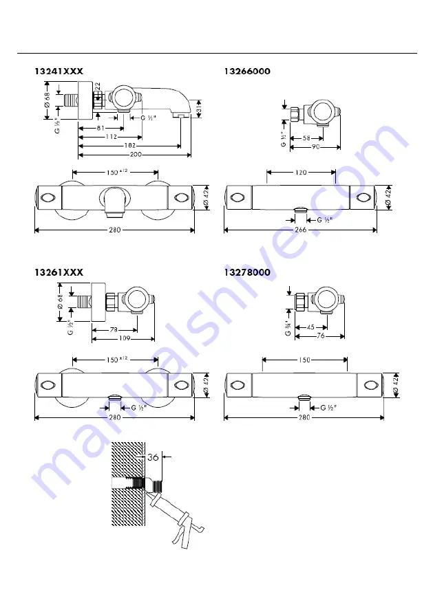 Hans Grohe Ecostat 1001 SL 13241 Series Скачать руководство пользователя страница 182