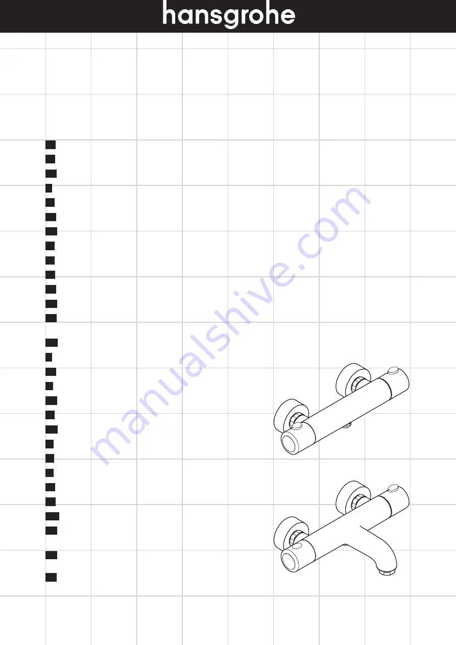 Hans Grohe Ecostat 1001 SL Instructions For Use/Assembly Instructions Download Page 1