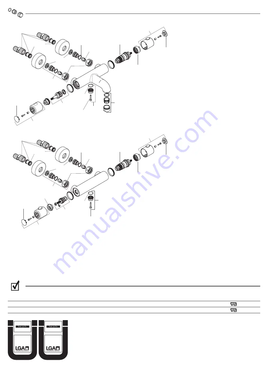 Hans Grohe Ecostat 1001 SL Instructions For Use/Assembly Instructions Download Page 36