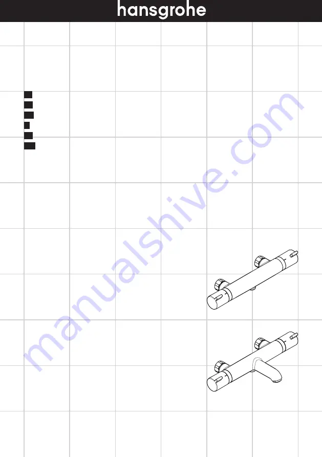 Hans Grohe Ecostat Comfort 13119000 Скачать руководство пользователя страница 1