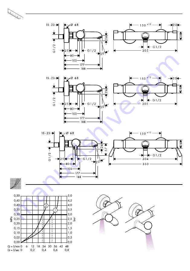 Hans Grohe Ecostat Comfort Instructions For Use/Assembly Instructions Download Page 66