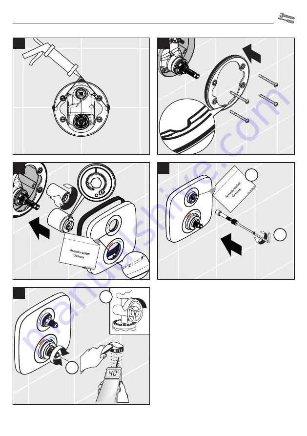 Hans Grohe Ecostat E 15707 Series Instructions For Use/Assembly Instructions Download Page 61