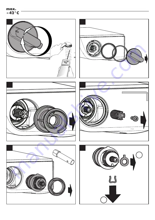 Hans Grohe Ecostat Select Series Instructions For Use/Assembly Instructions Download Page 6