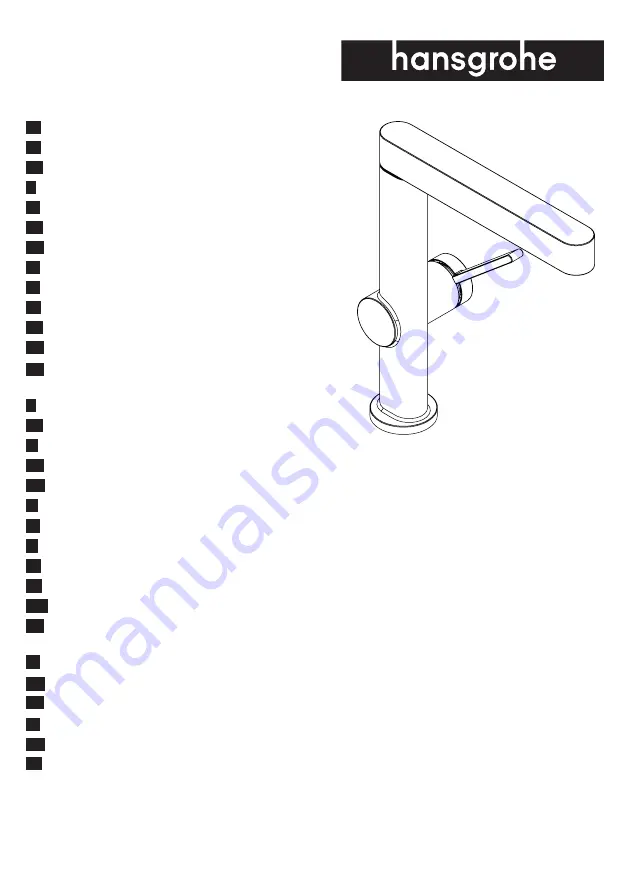 Hans Grohe Finoris 230 2jet 76063 Series Instructions For Use/Assembly Instructions Download Page 1