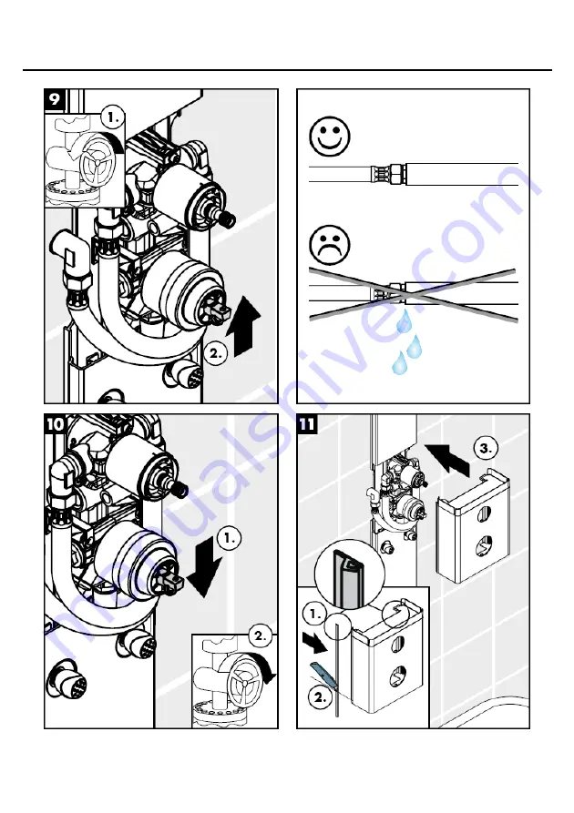 Hans Grohe Flat Duschpaneel 27170000 Assembly Instructions Manual Download Page 8